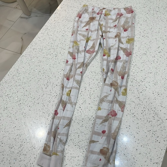 Burt's Bees Pink and Yellow Floral Kids Pajama Sets size 7/8 - Picture 9 of 12